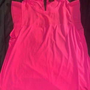 Hot pink sleeveless blouse women’s size 0X